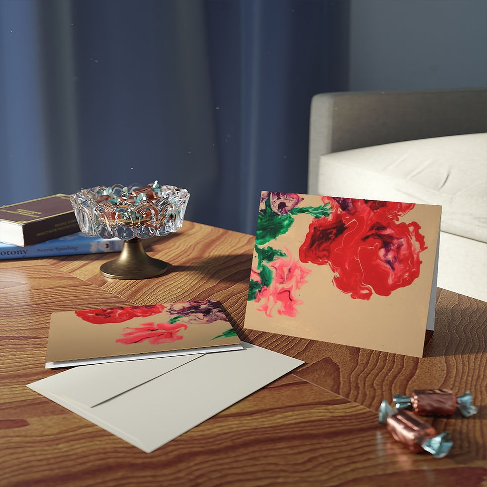 Thumbnail: Artist's print on Greeting cards - Thank you so very much  (8, 16, 24 pcs)(0150)