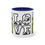 Thumbnail: Two-Tone 11 oz Coffee Mug (Love Camping-01) & Artist's Colorado print (0572)