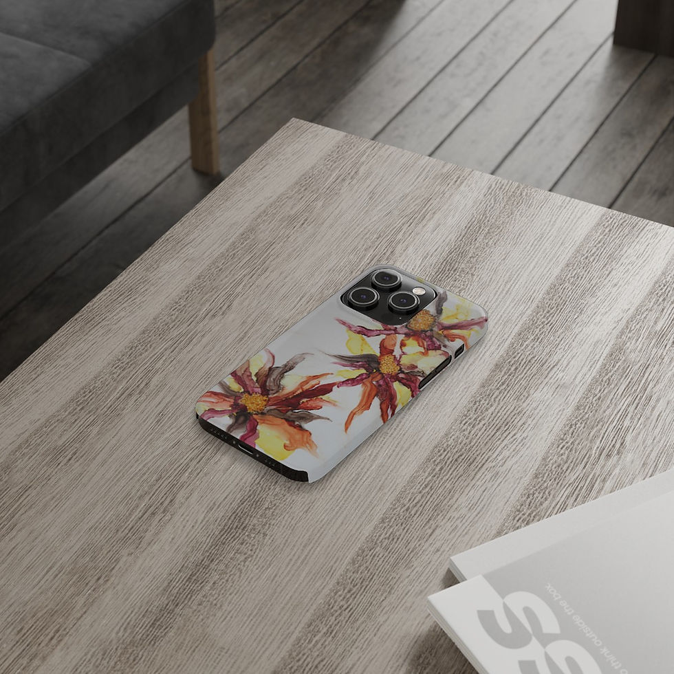 Thumbnail: Artist's Print on Slim Phone Cases  (Iphone versions) (0539) Red Blue Purple