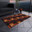 Thumbnail: Outdoor Rug with Artist's Print (0132) Red Black Orange Cream Pattern