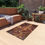 Thumbnail: Outdoor Rug with Artist's Print (0535) Yellow Red White Brown