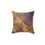 Thumbnail: Square Pillow - Gold Purple Orang Black Abstract Design (0533)