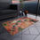Thumbnail: Outdoor Rug with Artist's Print (0541) Pink Green Beige