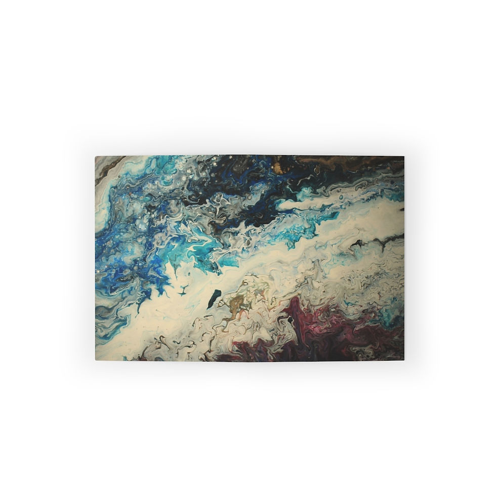 Thumbnail: Artists print Greeting cards Blank Inside (8, 16, 24 pcs)(0172) Blue Black white