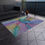 Thumbnail: Outdoor Rug with Artist's Print (0615) Pastel Colors