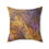 Thumbnail: Square Pillow - Gold Purple Orang Black Abstract Design (0533)
