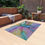 Thumbnail: Outdoor Rug with Artist's Print (0615) Pastel Colors