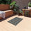 Thumbnail: Outdoor Chenille Rug with Artist's Print (0525) Blue Brown Aqua Pattern