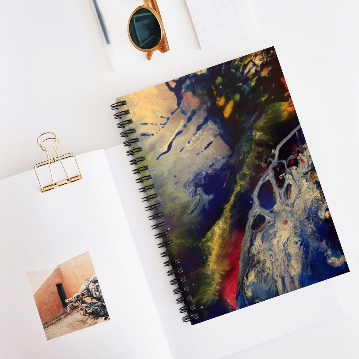 Spiral Notebook - Ruled Line (0136 Talk about Space)