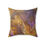 Thumbnail: Square Pillow - Gold Purple Orang Black Abstract Design (0533)