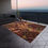 Thumbnail: Outdoor Rug with Artist's Print (0535) Yellow Red White Brown