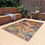 Thumbnail: Outdoor Rug with Artist's Print (0539) Pink Blue