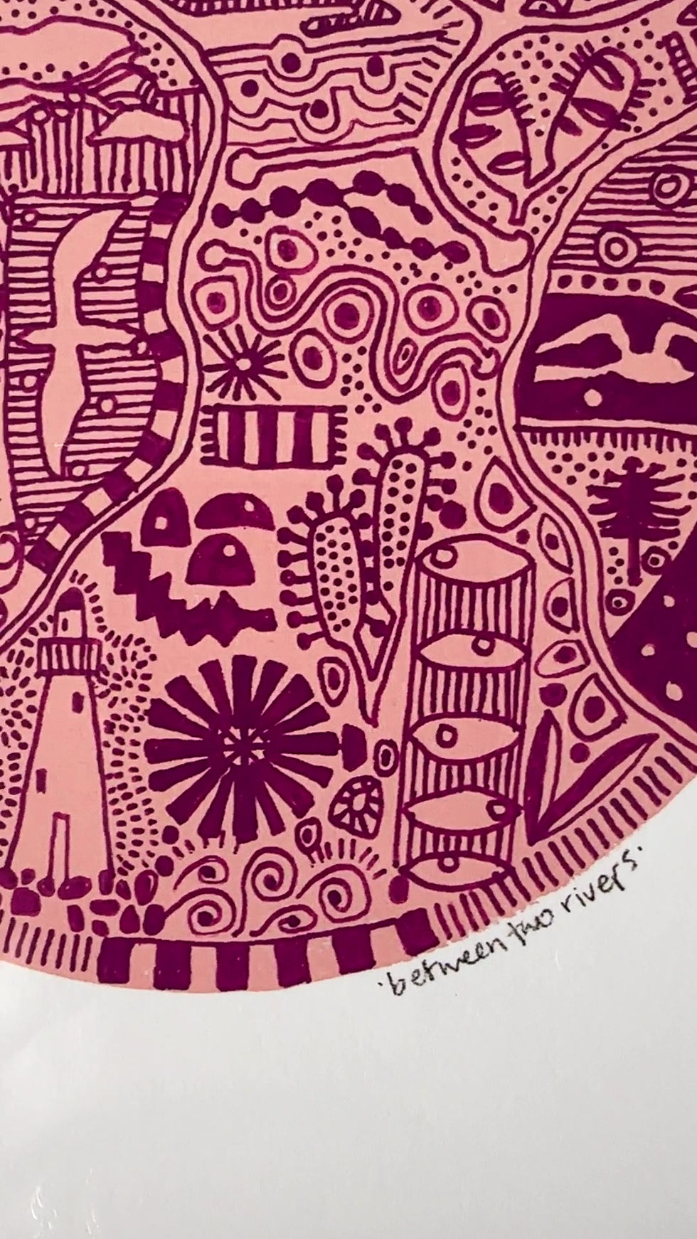 Thumbnail: Between two rivers- pink