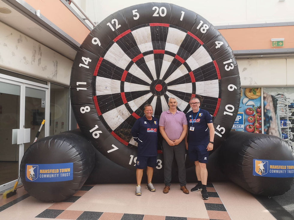 Inflatable Dart Board Fun Returns to Idlewells Shopping Centre