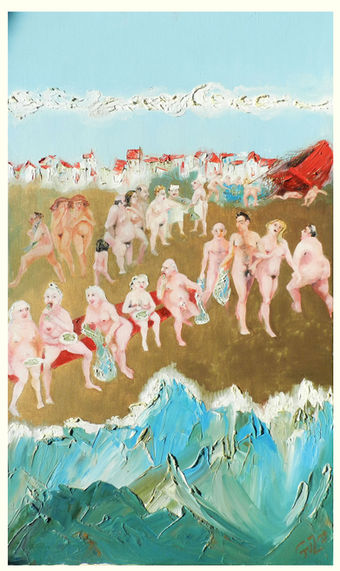 market Giclee, oil painting, La peinture, arte, wall art, home decor, Canadian Art, Artist