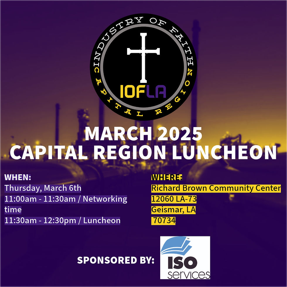 Industry of Faith - March 2025 Capital Region Luncheon