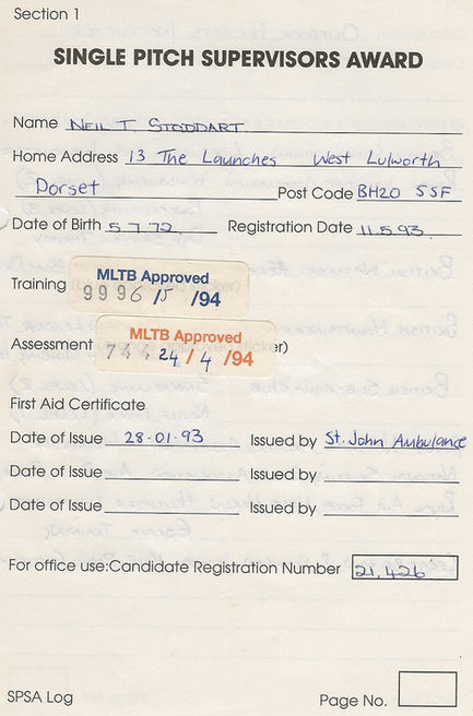 SINGLE PITCH TRAINIG