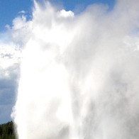 Old Faithful explodes!