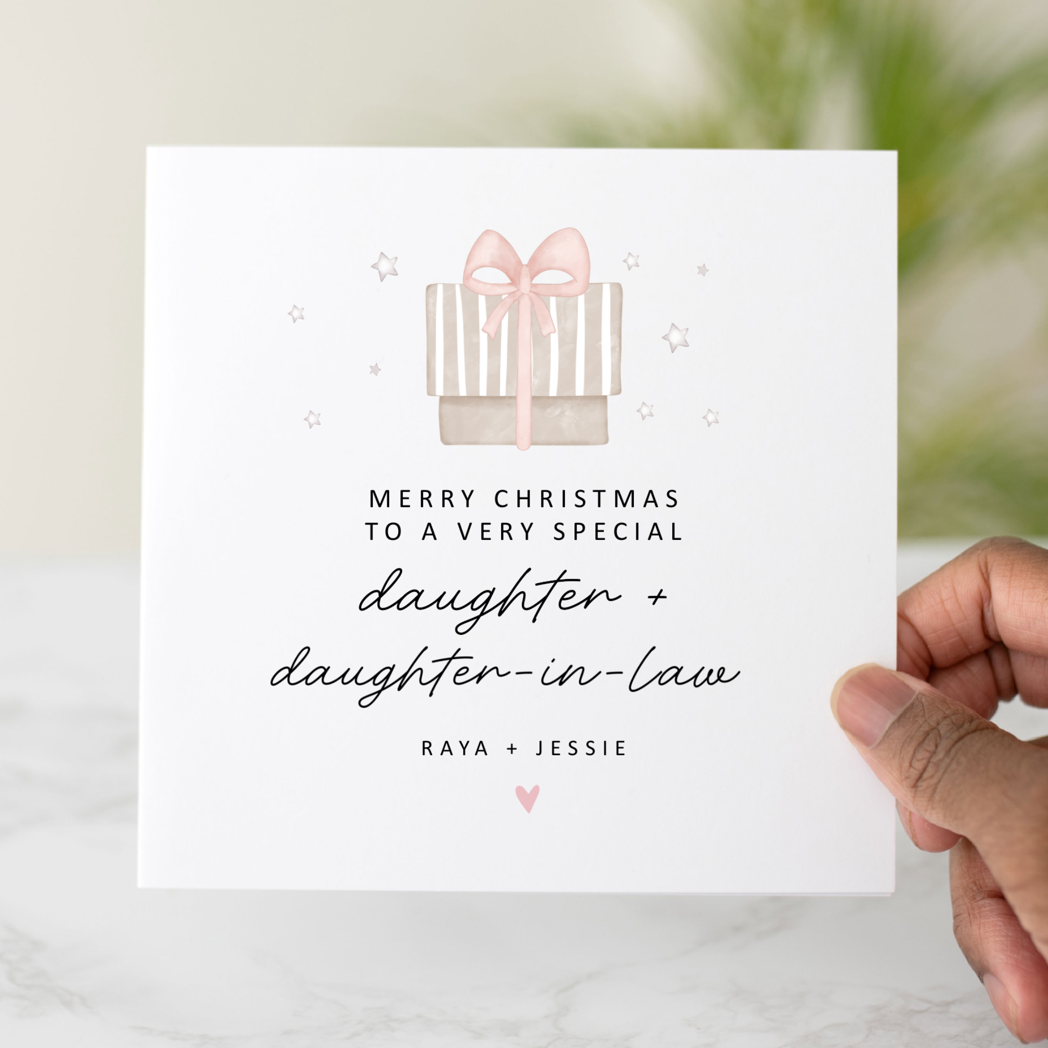 Daughter & Daughter In Law Christmas Card - Present