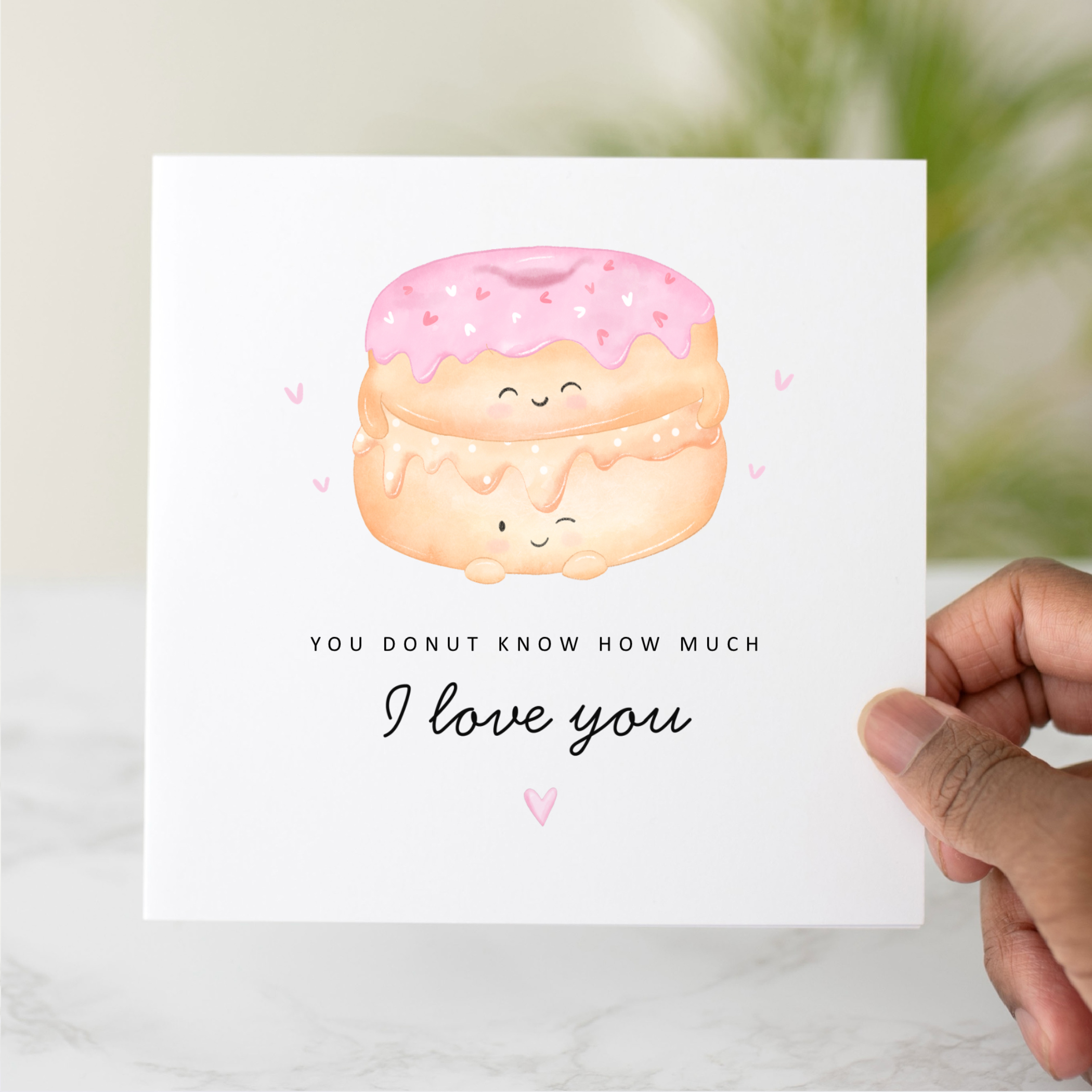 I Love You Donut Card