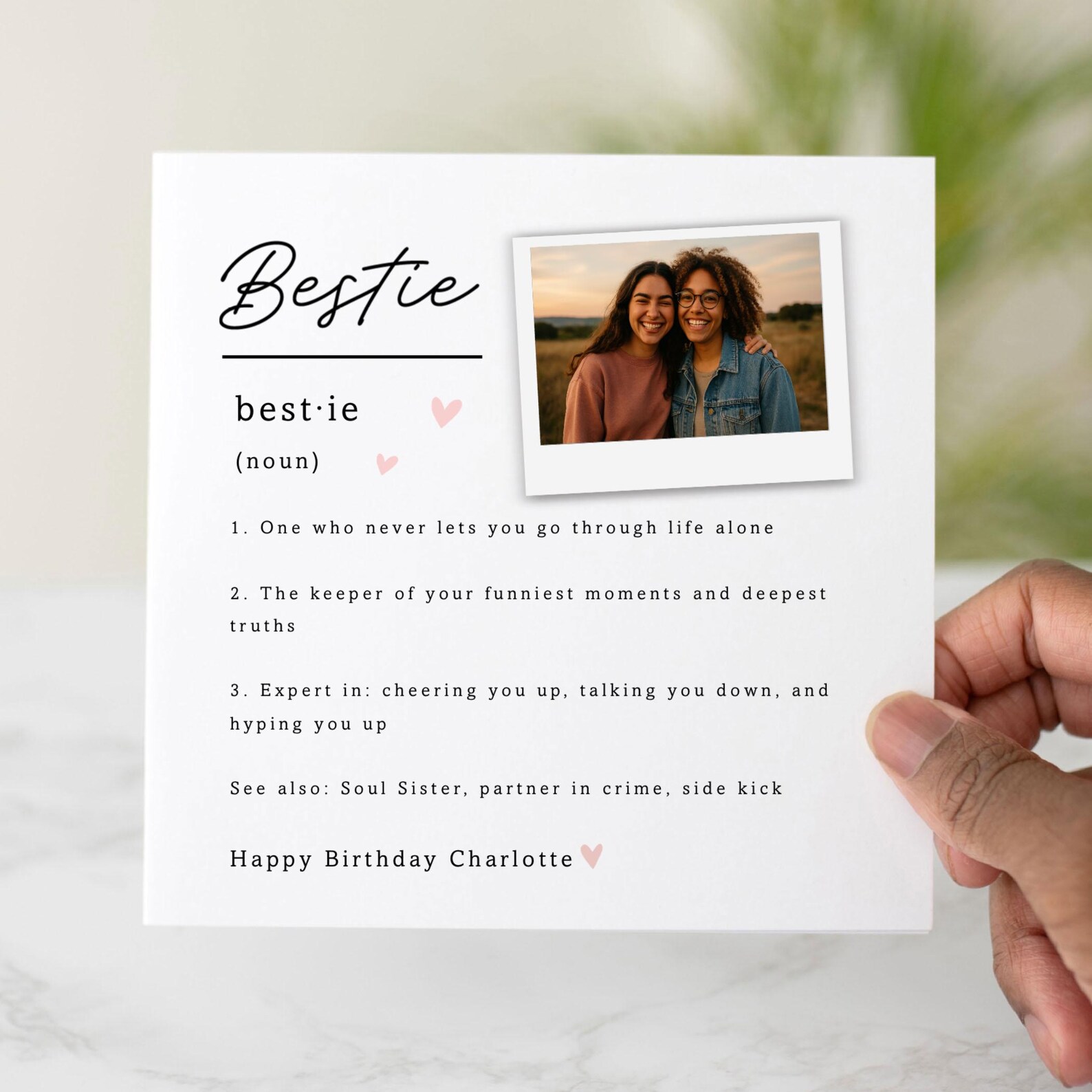 Personalised Bestie Birthday Card - Add A Photo