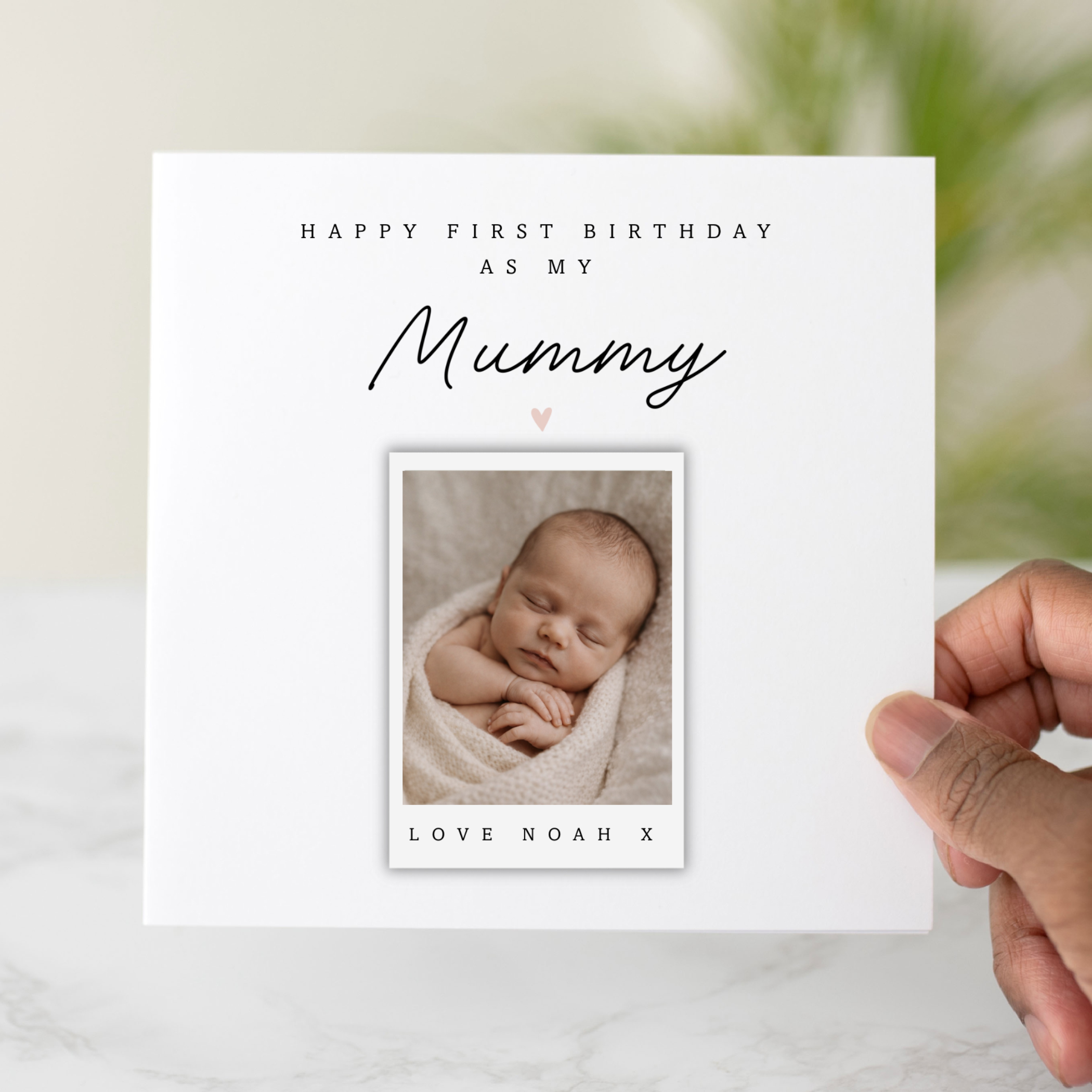 Personalised First Birthday As My Mummy Card - Add Your Own Photo