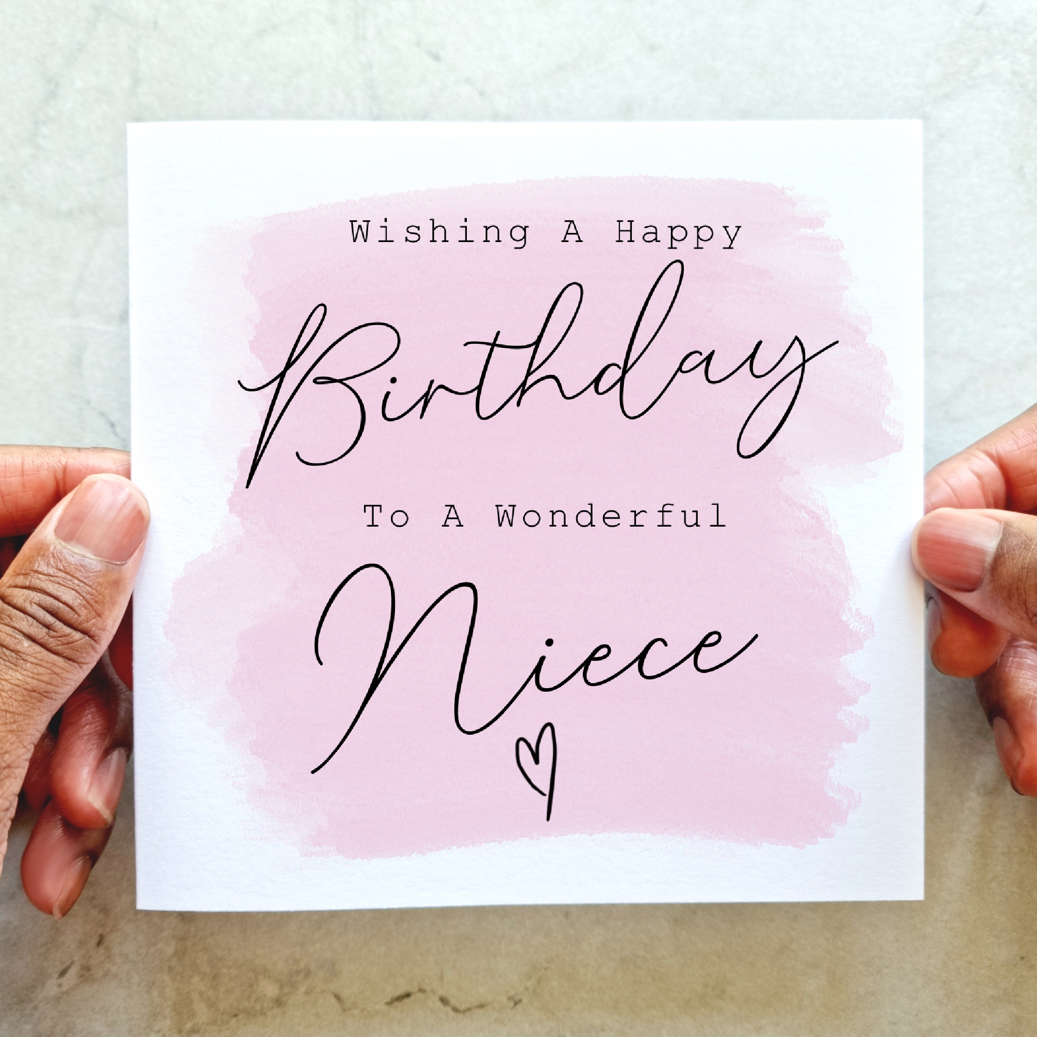Niece Birthday Card - Wishing