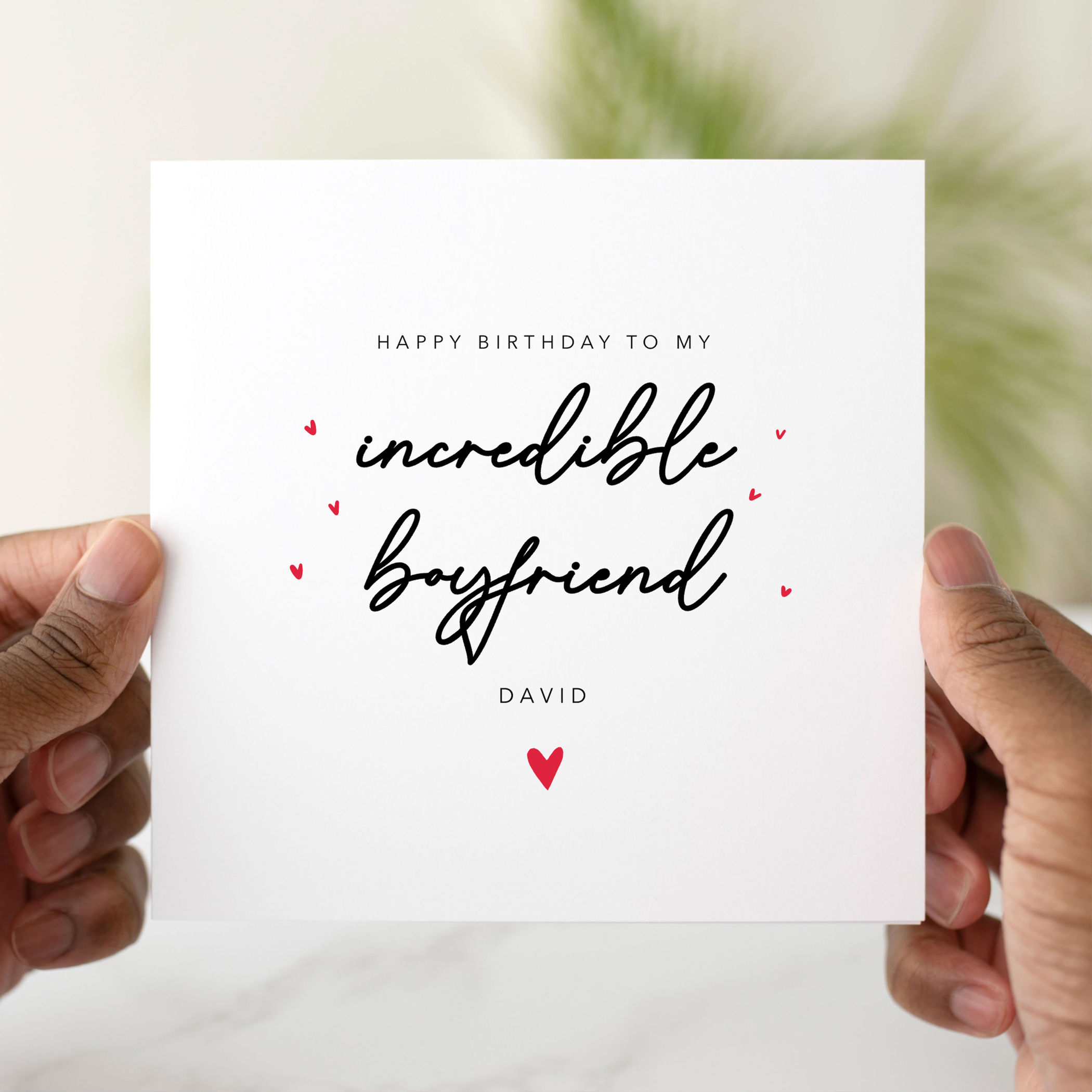 Personalised Boyfriend Birthday Card - Incredible