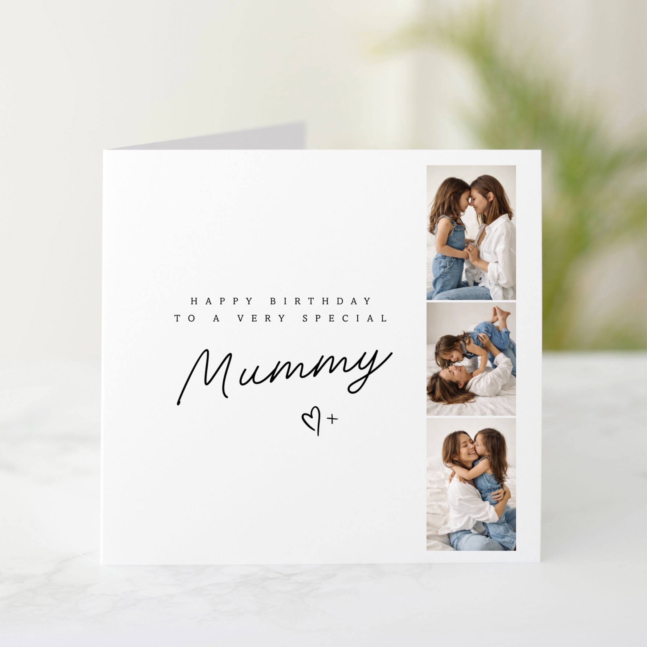 Personalised Special Mummy Birthday Card - Add Your Own Photos