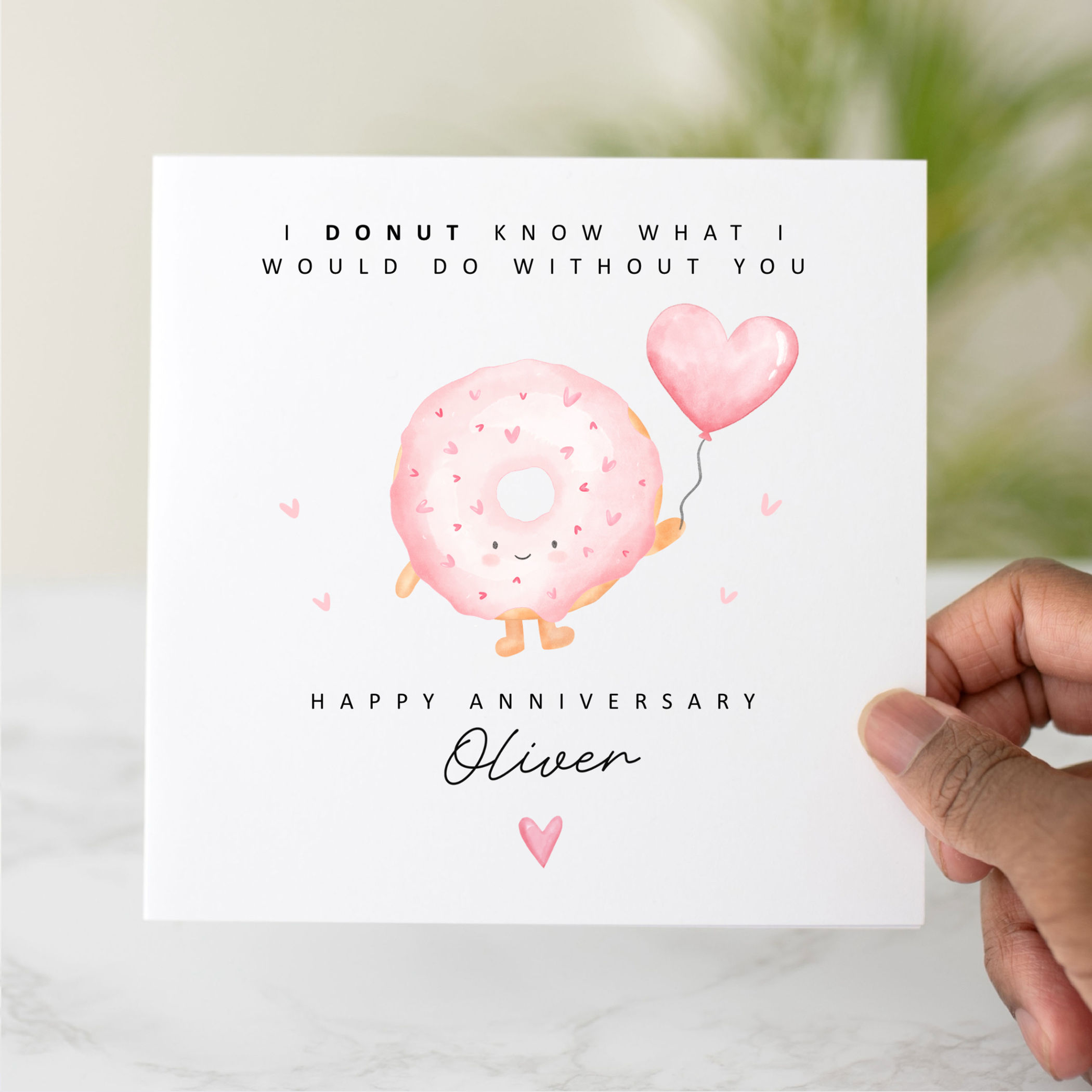 Personalised Funny Donut Anniversary Card