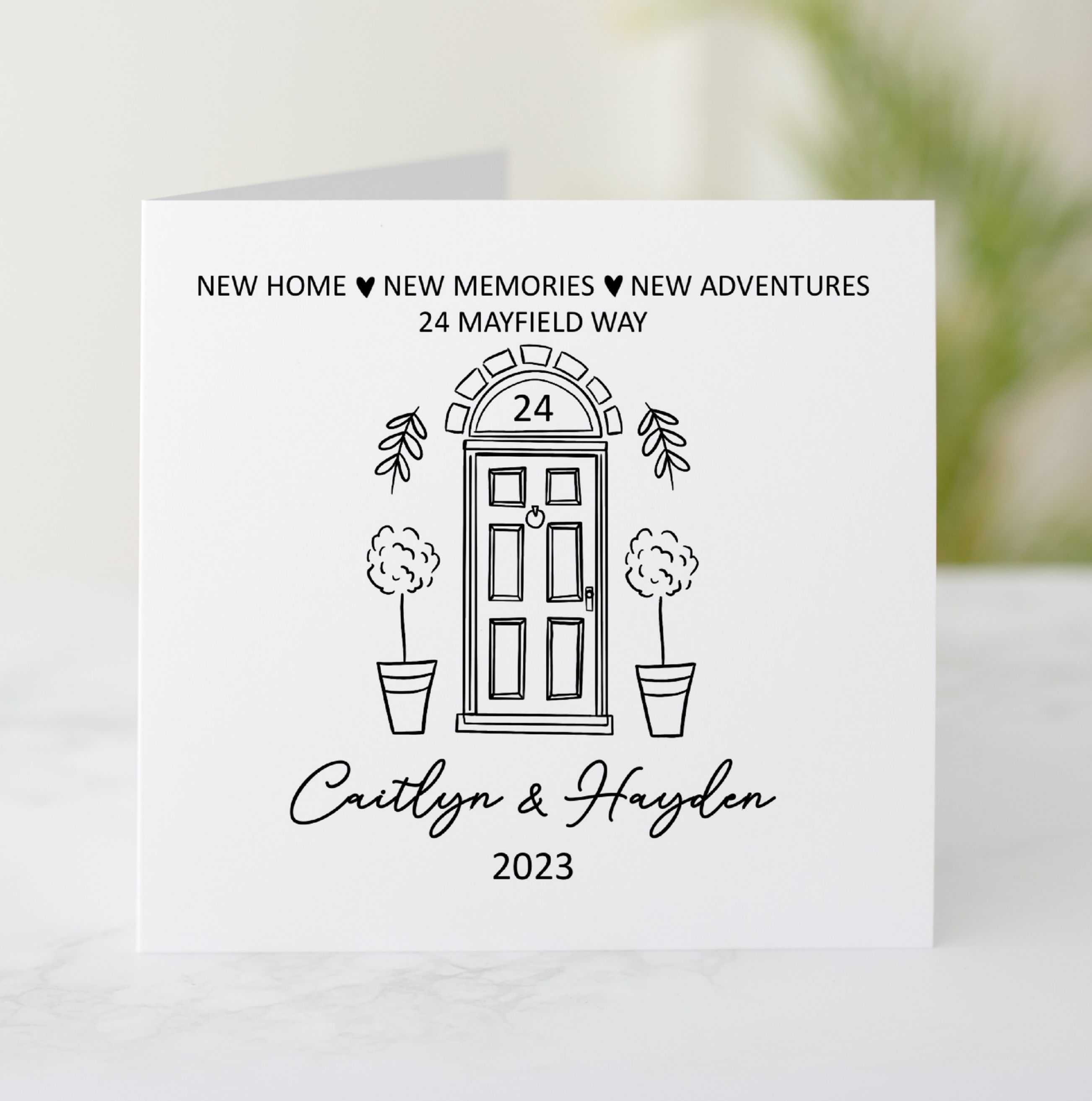 Personalised New Home Card - Door Front