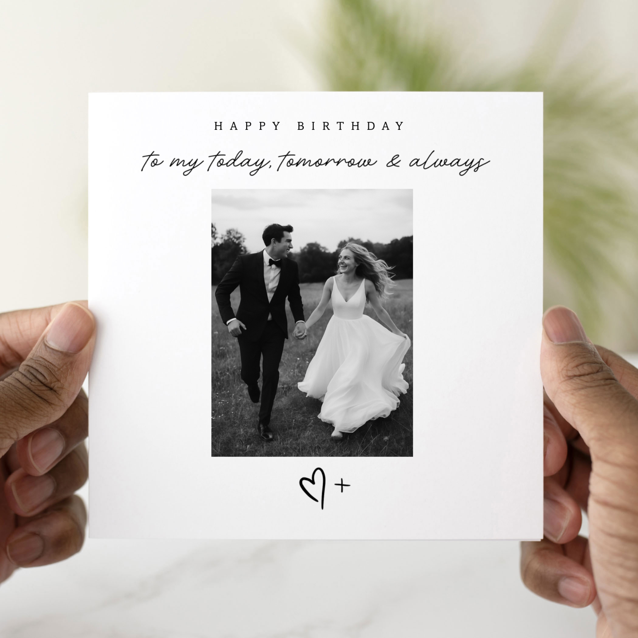 Romantic Partner Birthday Card - Add A Photo