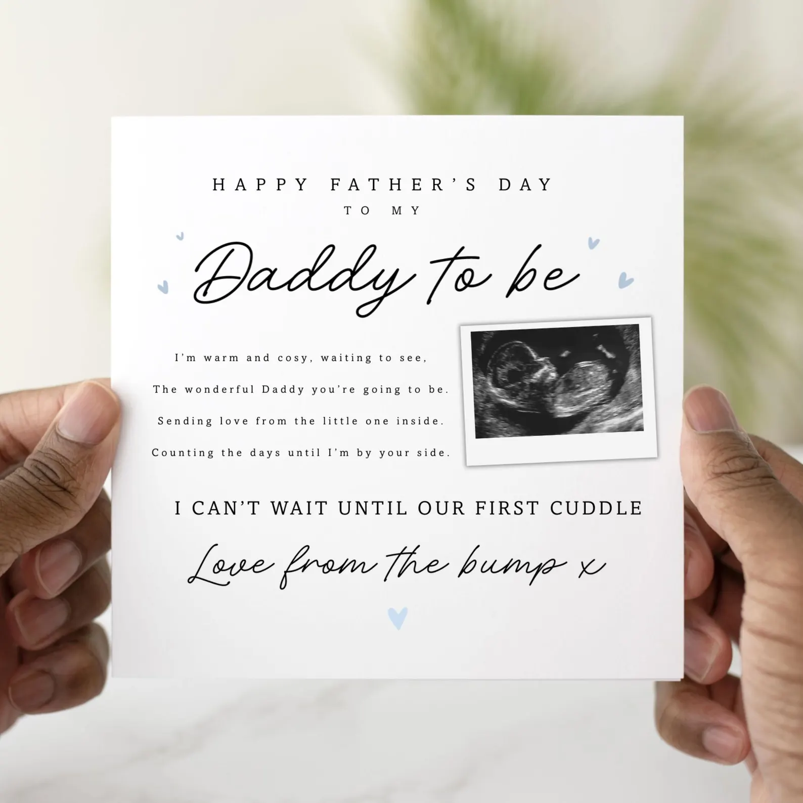 Scan Daddy To Be Father's Day Card - Photo Card