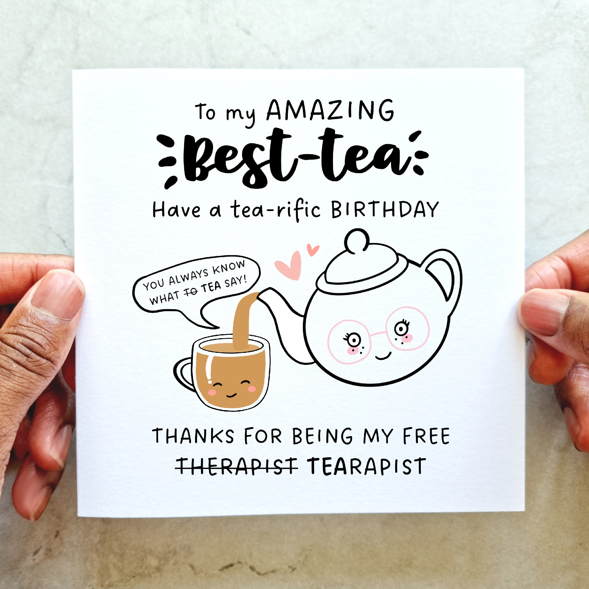 Bestie Birthday Card - Best-Tea