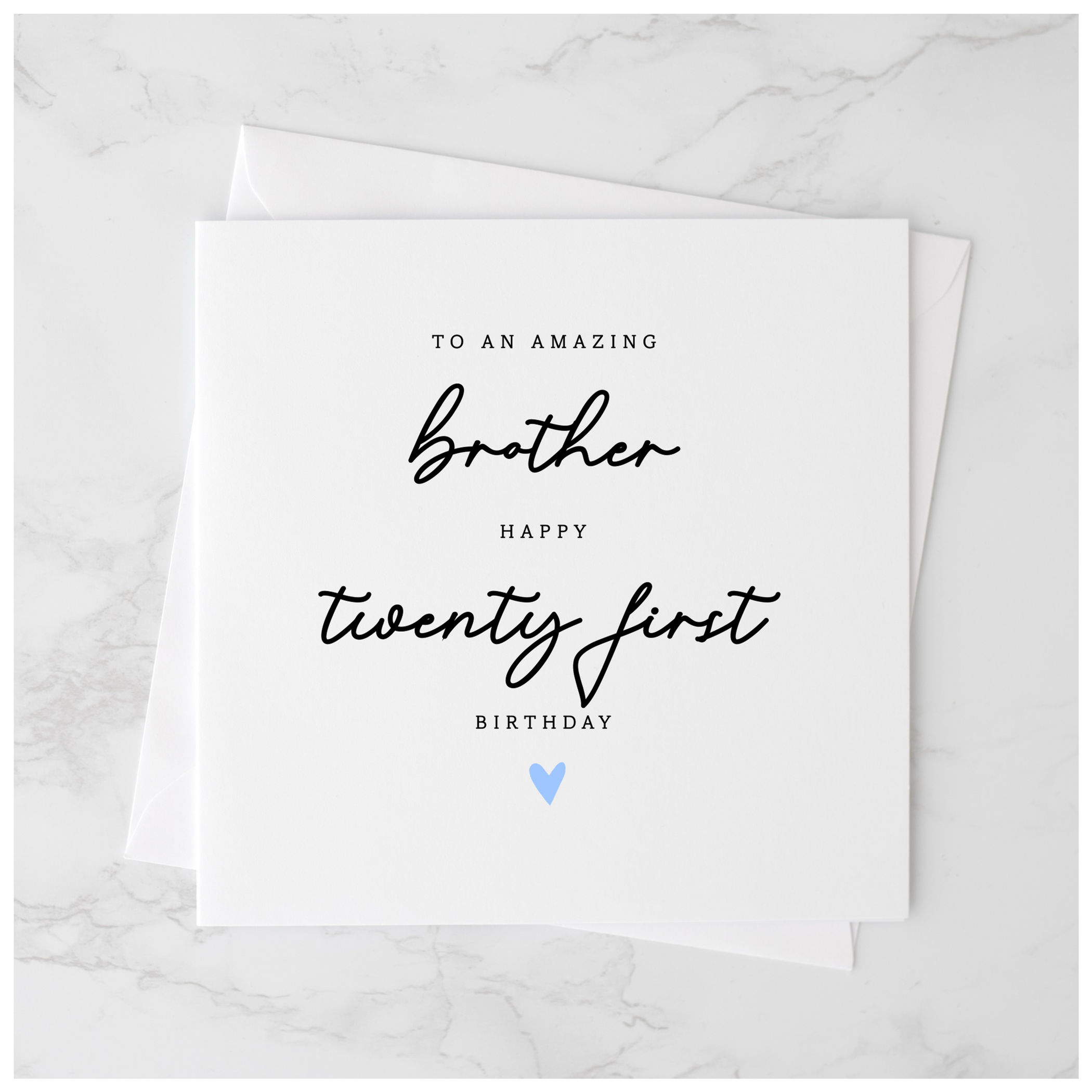 Brother 21st Birthday Card