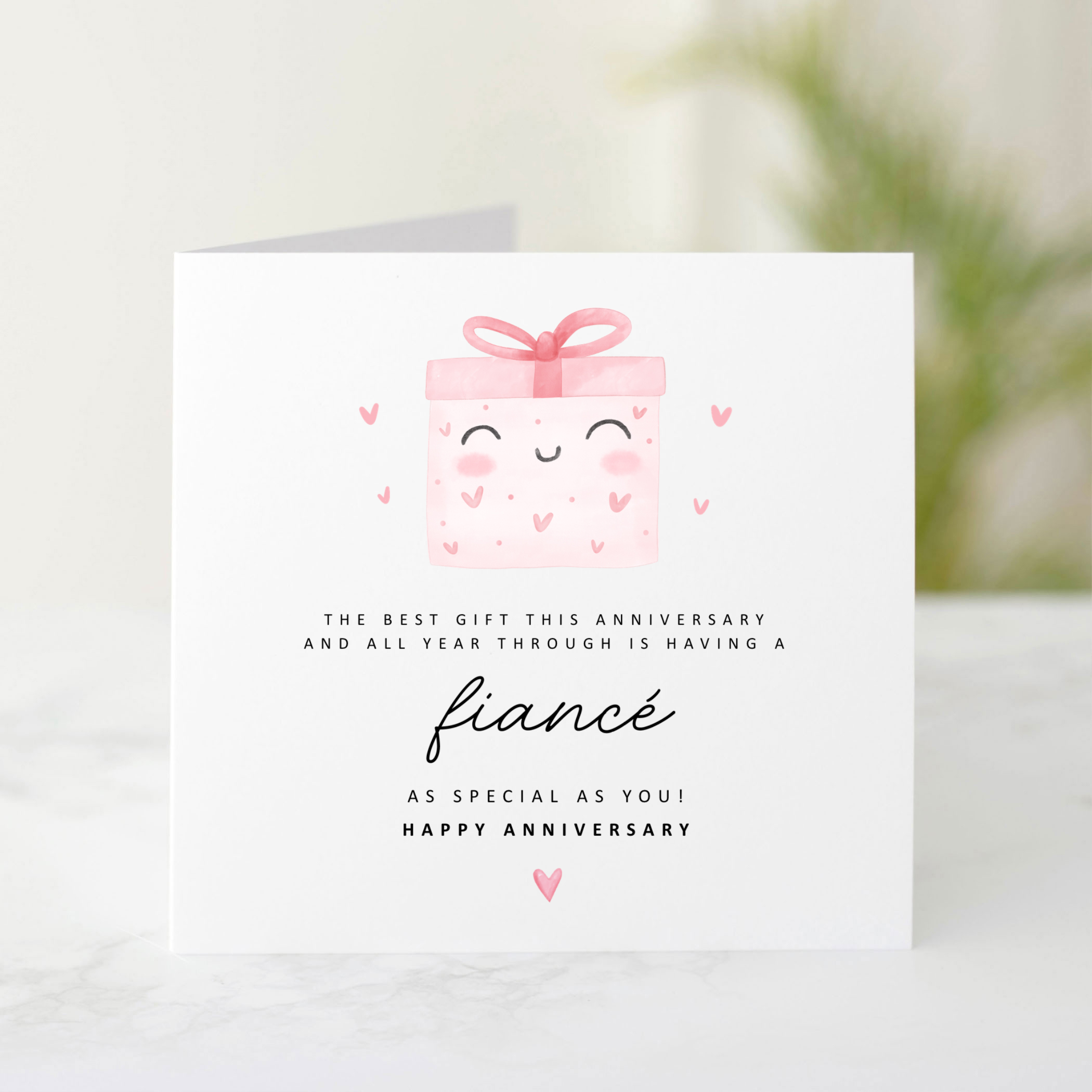 Fiancé Anniversary Card - Best Gift