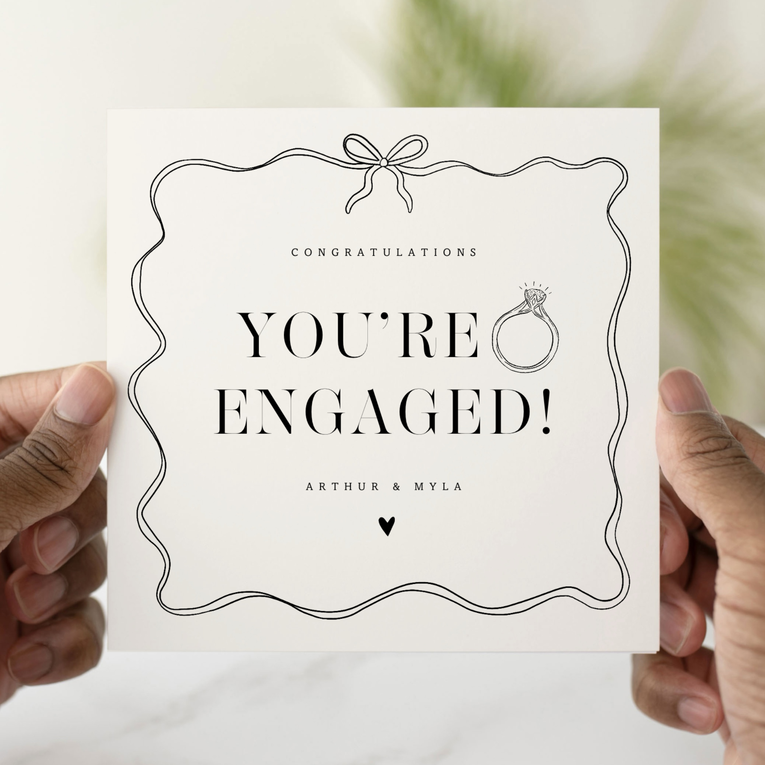 Personalised Engagement Card - You're Engaged