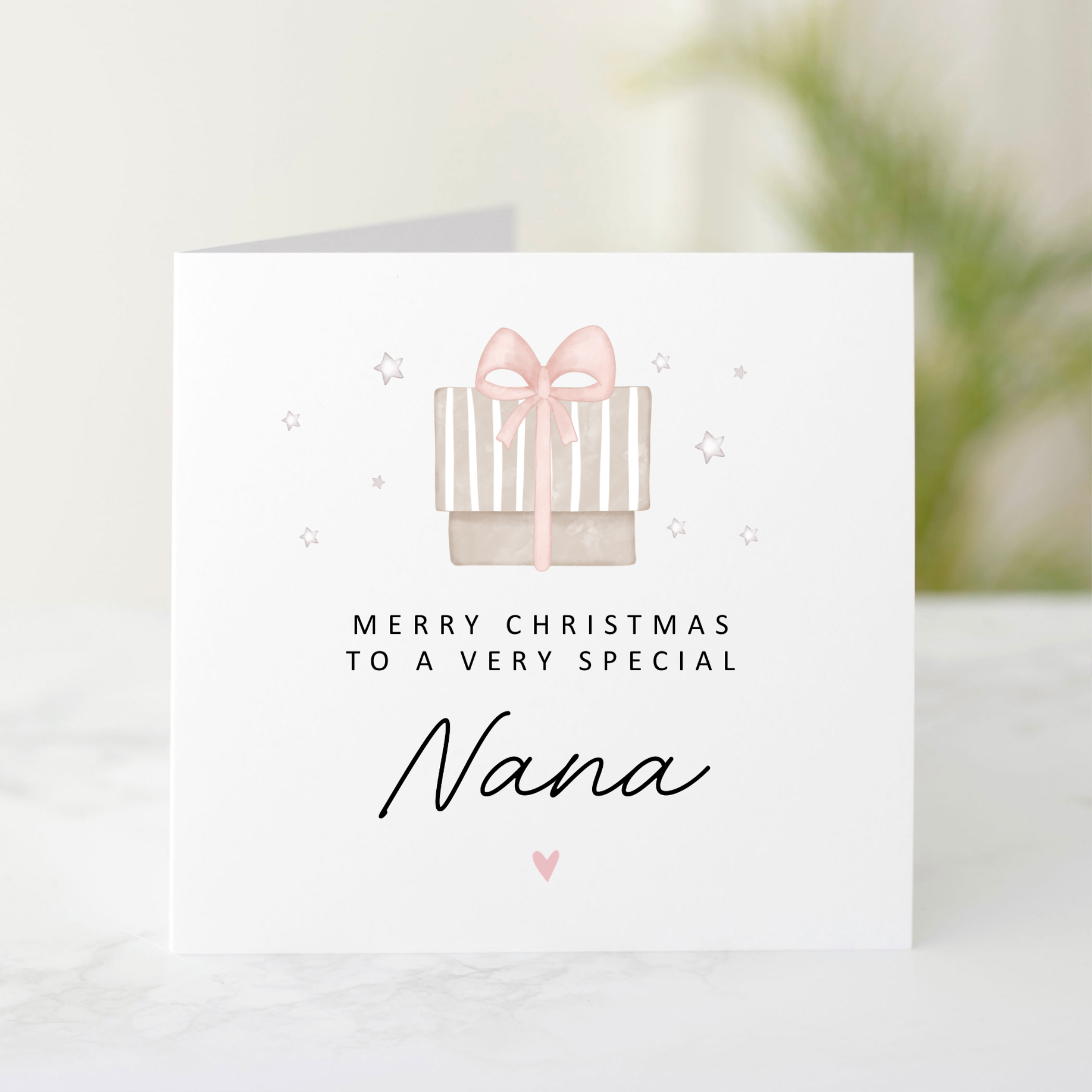 Nana Christmas Card - Present