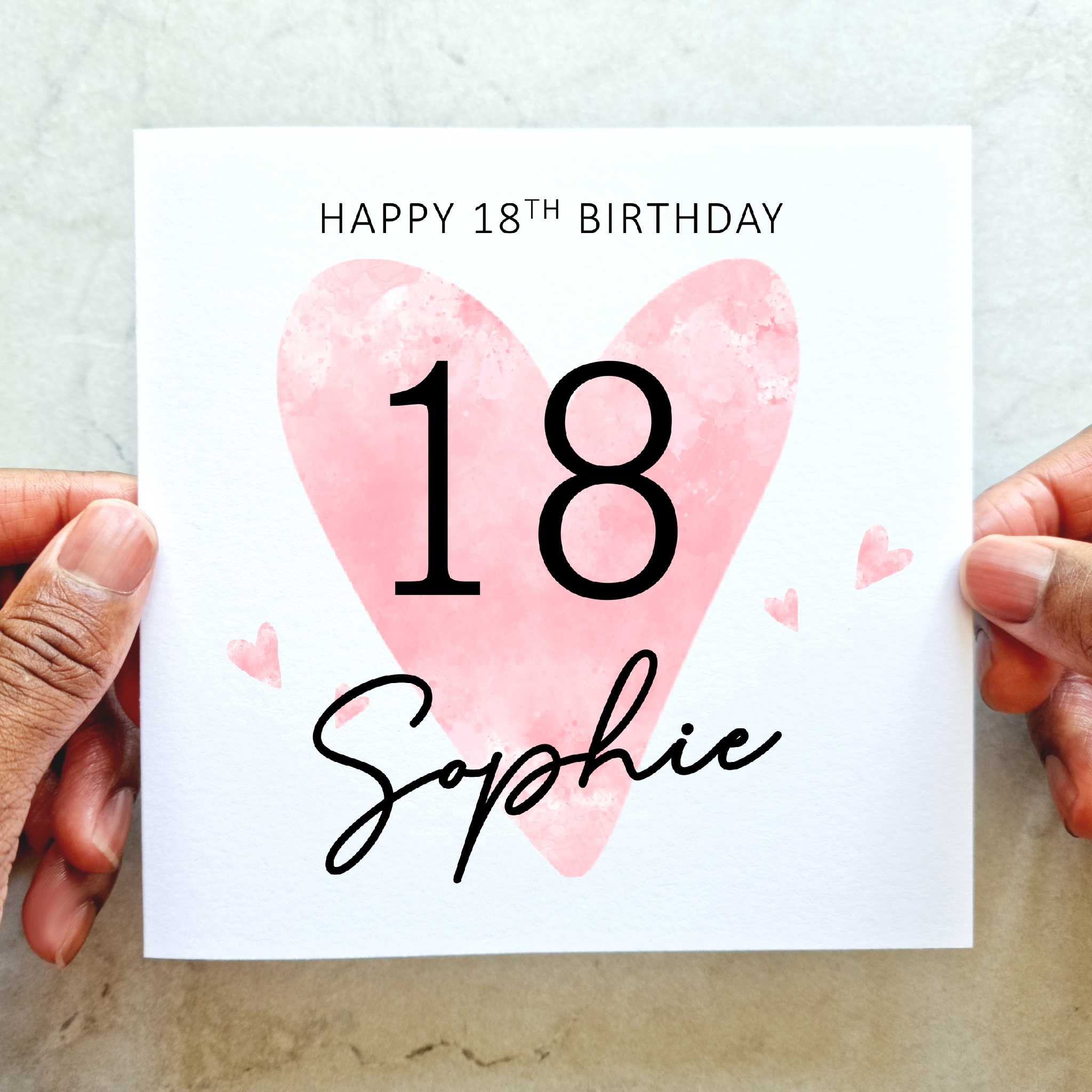 Personalised 18th Birthday Card - Eighteen