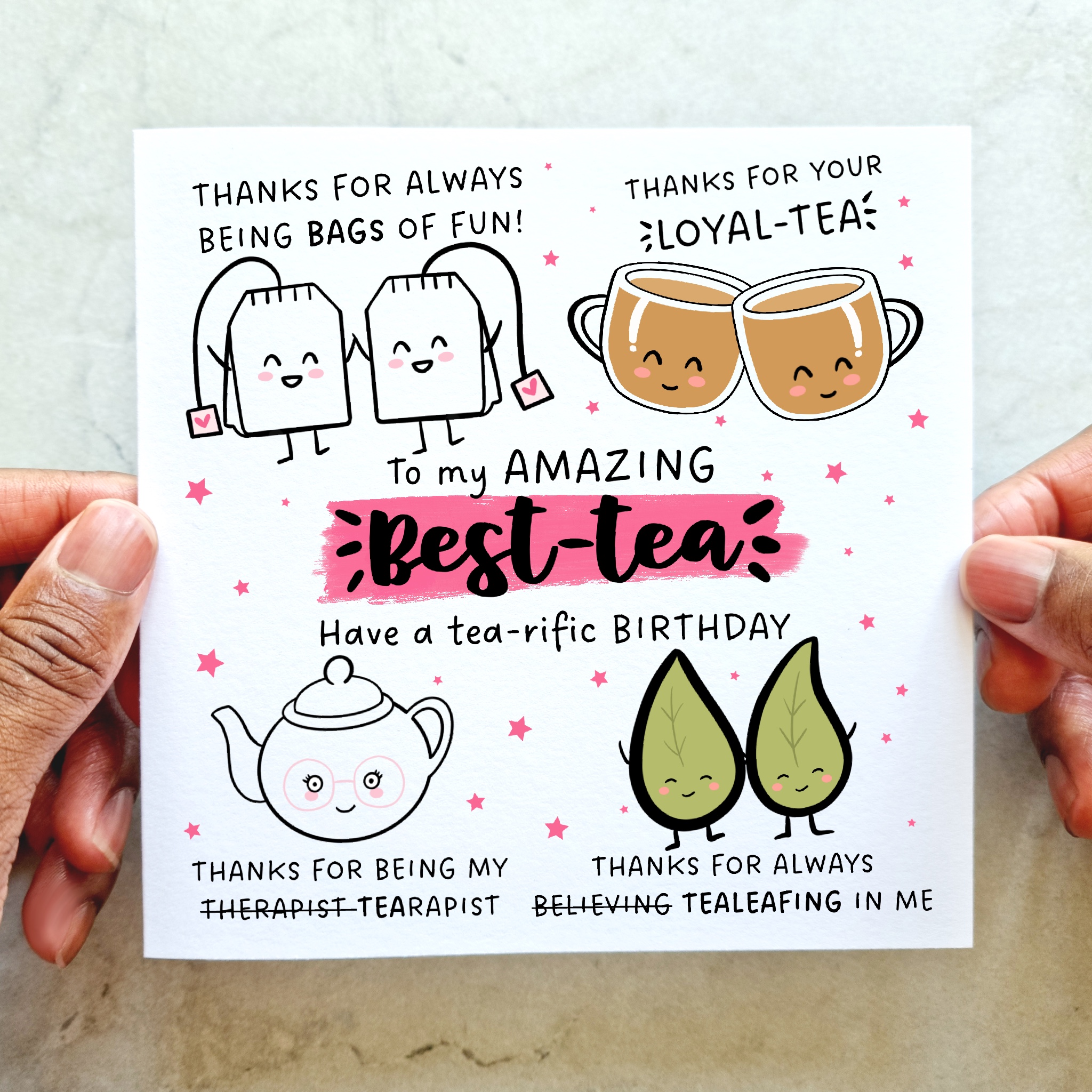 Best Friend Birthday Card - Best-Tea