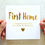 Thumbnail: Personalised New Home Card - First Home - Gold Foil