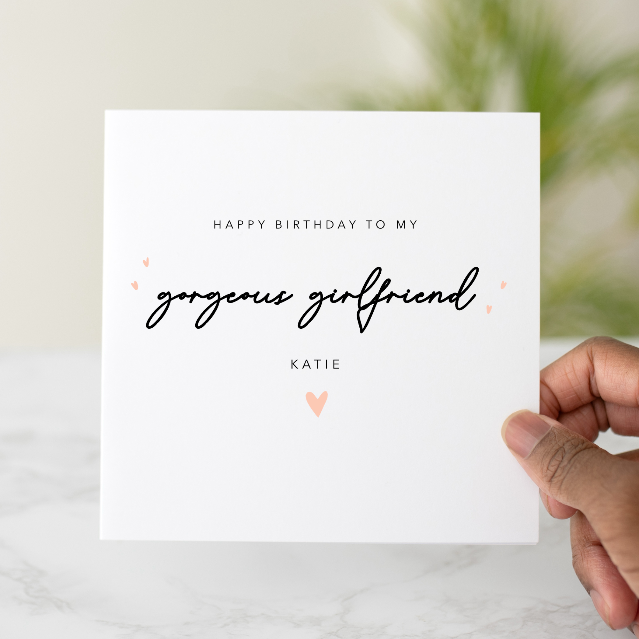 Personalised Girlfriend Birthday Card - Gorgeous