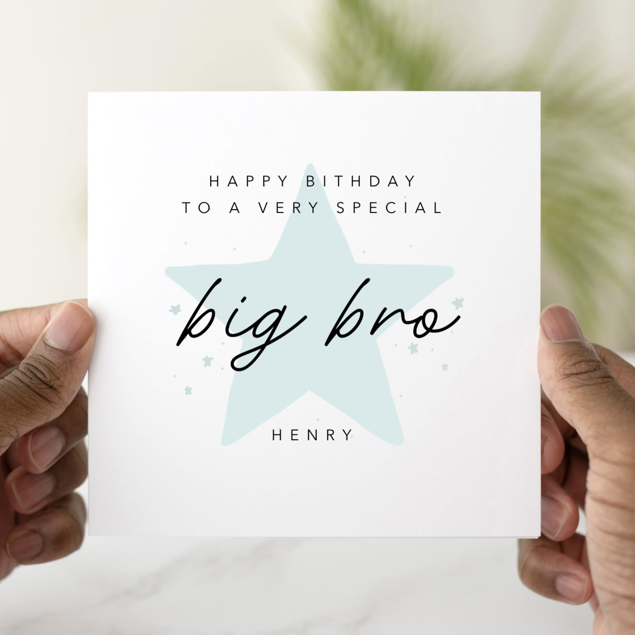 Personalised Big Brother Birthday Card