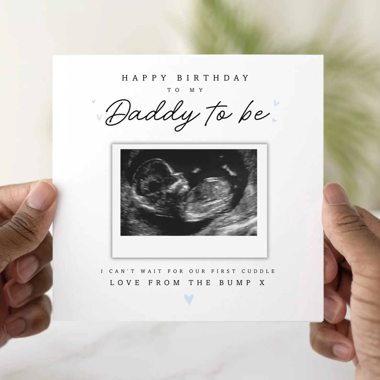 Daddy To Be Birthday Card - Add A Scan Photo