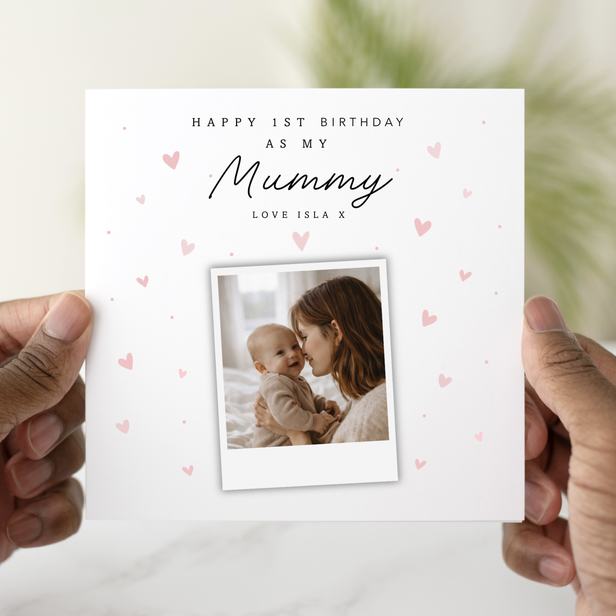 Personalised 1st Birthday As My Mummy Card - Add Your Own Photo