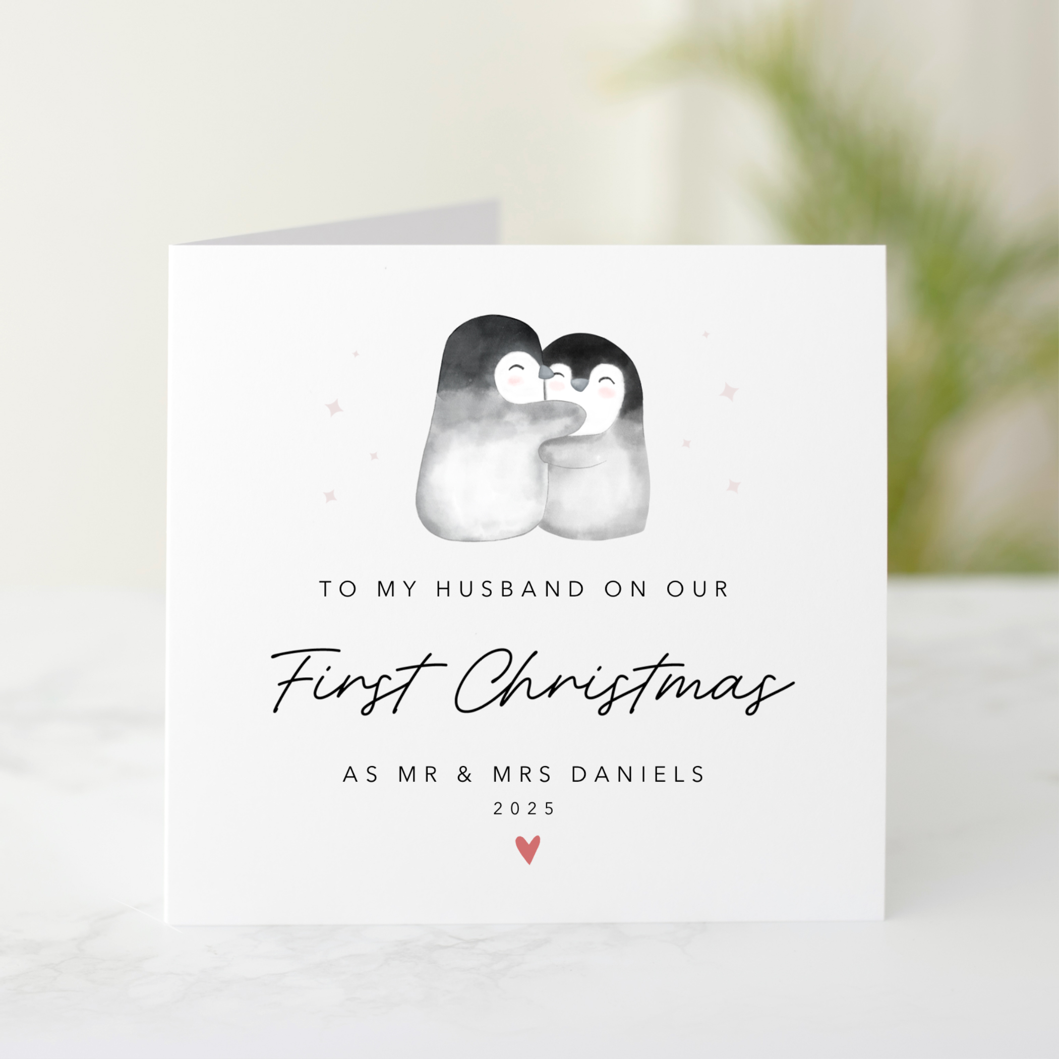 1st Christmas As My Husband Christmas Card