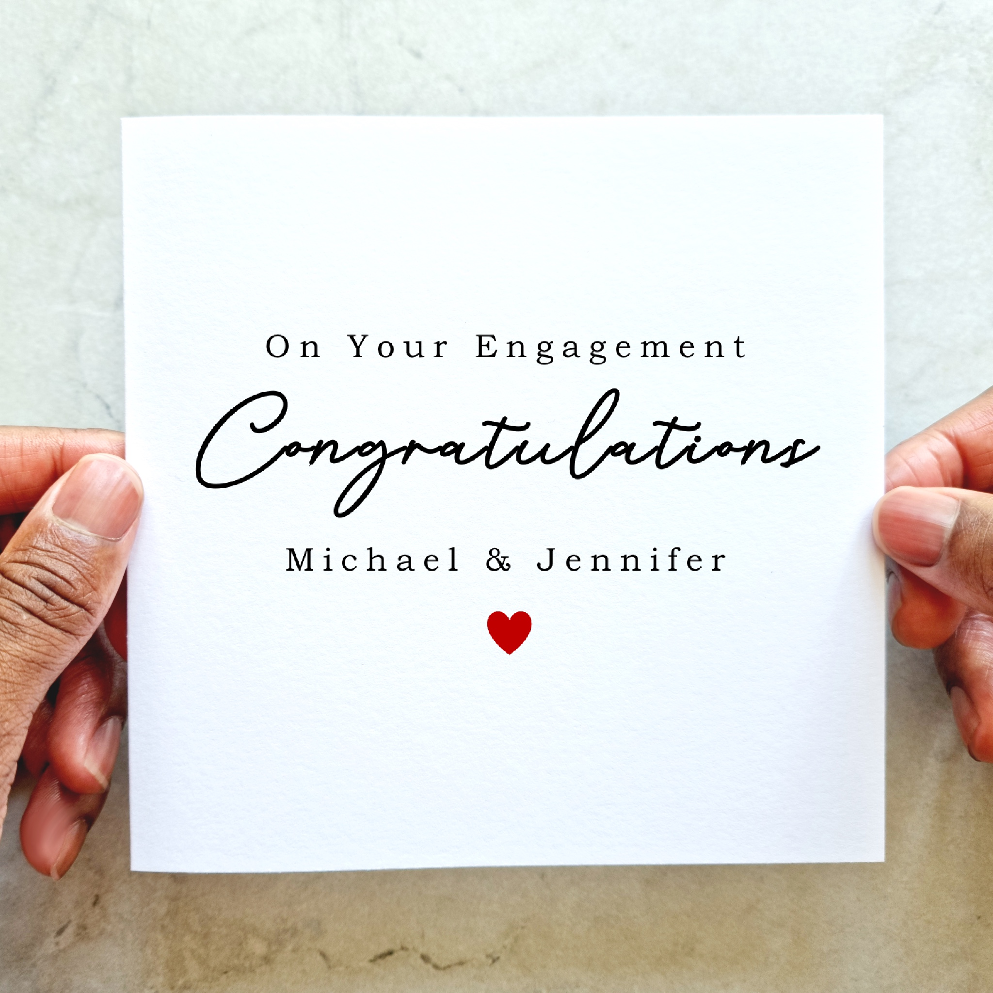 Personalised Engagement Card