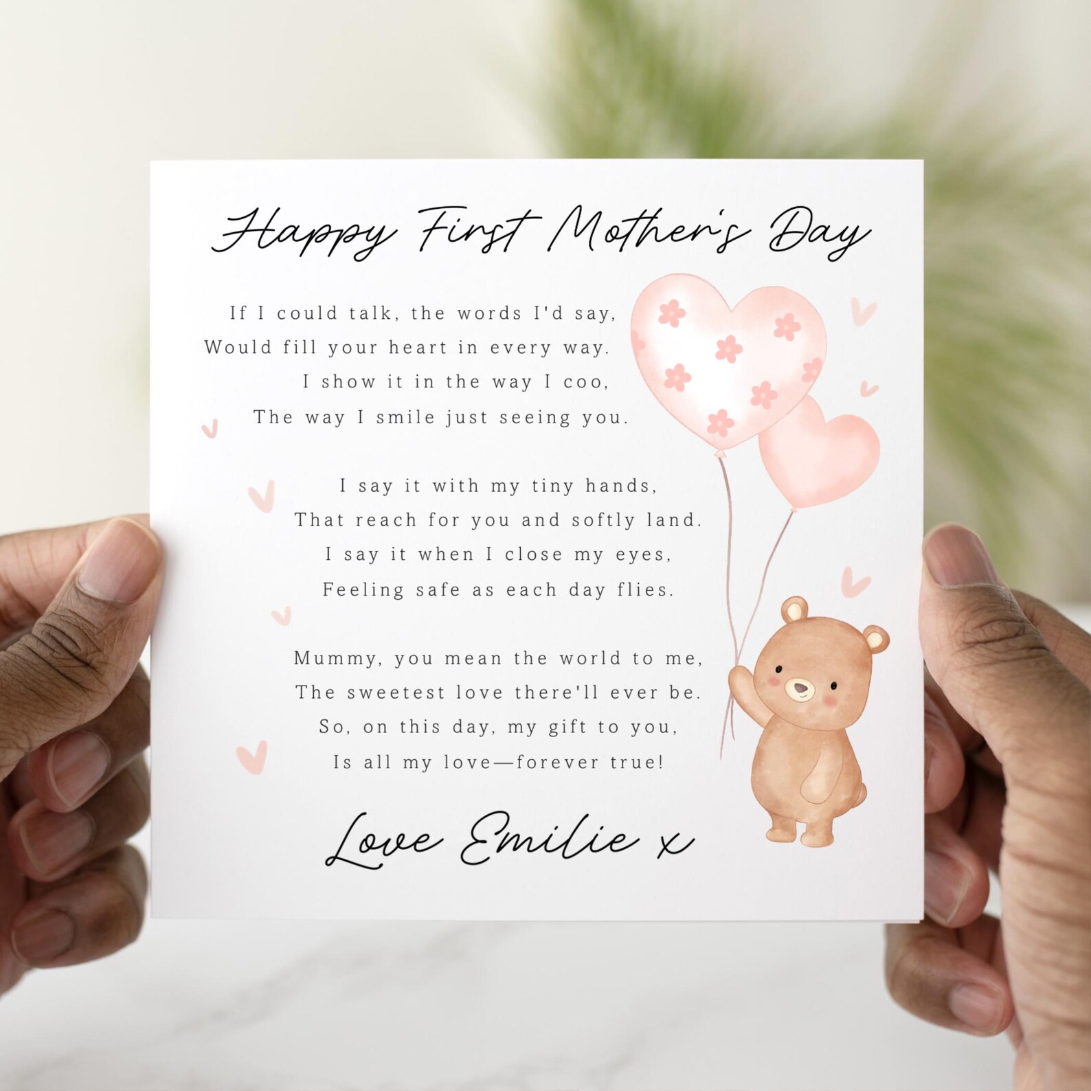 Personalised 1st Cute Mummy Mother's Day Card