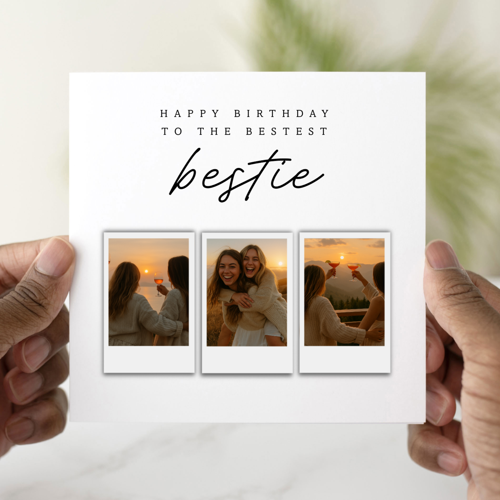 Personalised My Best Friend Birthday Card - Add A Photo