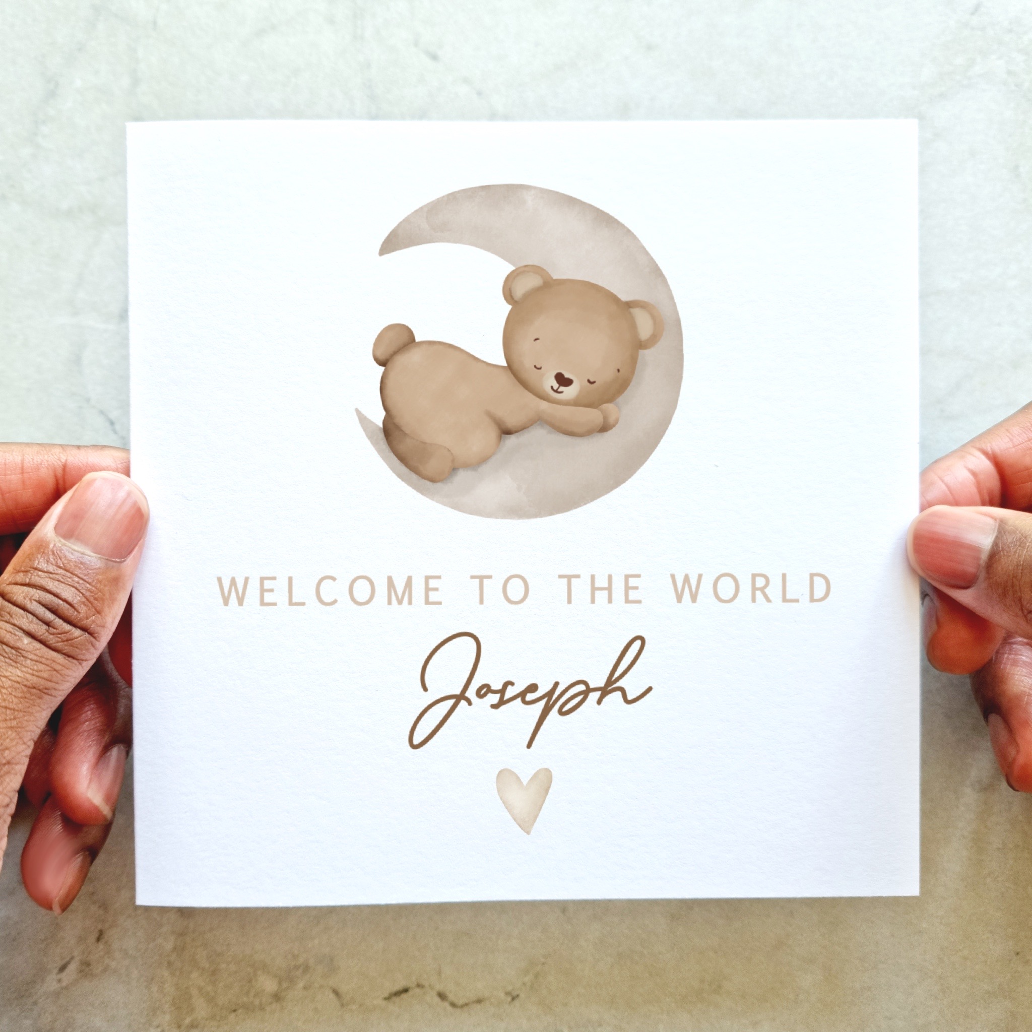 New Baby Card - Welcome To The World